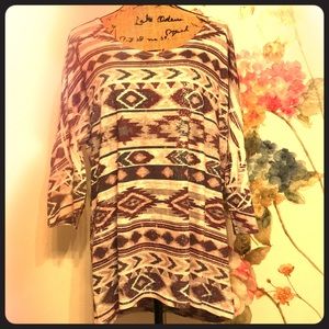 Aztec print top